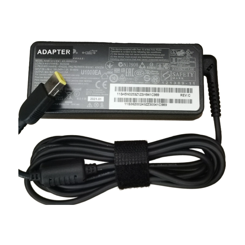 Le 65W 20V 3.25A Le20V 3.25A 65W com quadrado de 4,0mmx1.7mm Adaptador de alimentação da ponta