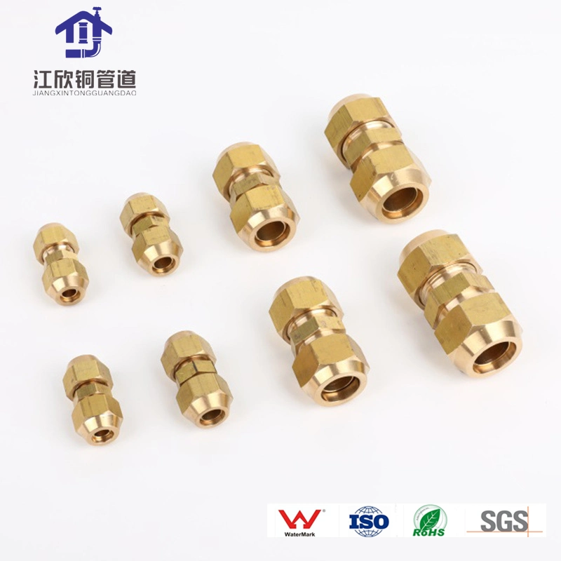 Brass Nut Forged Flared Refrigerant Pipe Fitting Air Conditioner Part