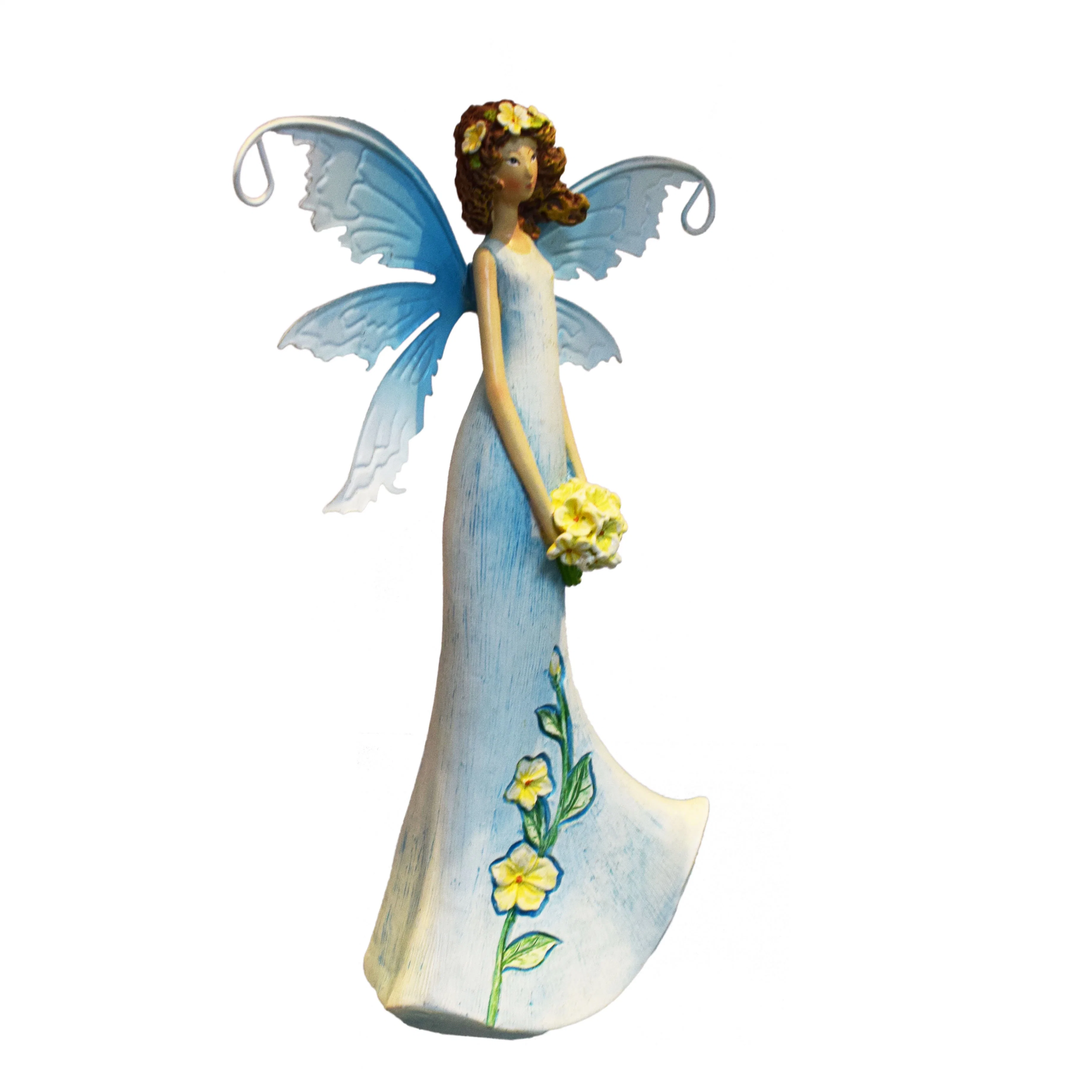 Harz Silizium-Form Epoxy Handwerk Heimdekor Figur Flying Fairy Märchenhafte Blaue Gartendekoration