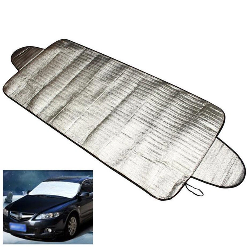Front Half Car Windshield Sunshade Insulation Cover Shields, Car Winter Snow and Ice Shields Block Protector Sunscreen Visor Car Windshield Covers Esg12950
