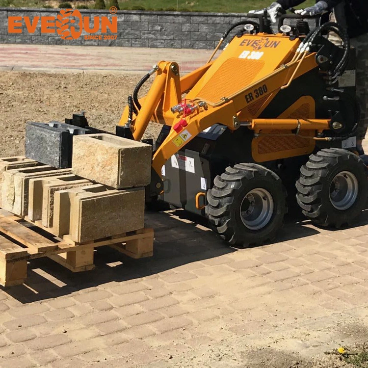 Everun Ers380 CE 200kg Bucket Shovel Mini Loader Skid Steer Loader