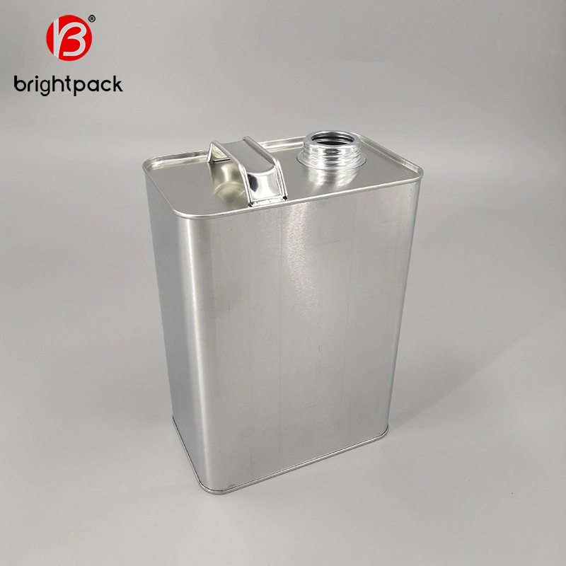 Fabricante China estilo rectangular de 4L Lata cuadrada de metal utilizado para la gasolina, aceite Productos químicos