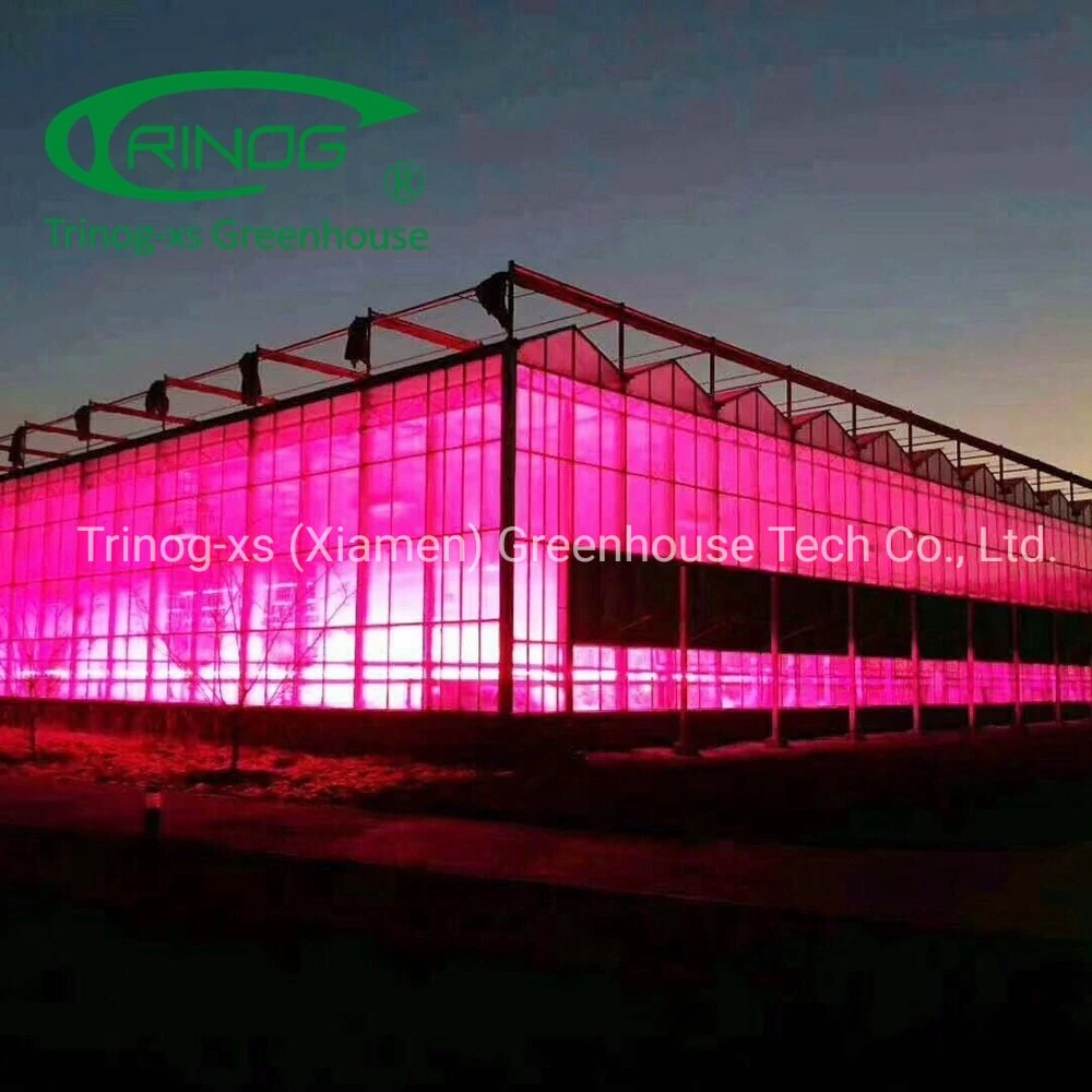 Trinog Greenhouse One stop shipping agricultural single span herb greenhouse kit with blackout shading screen