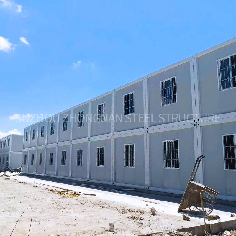 China 2-Story Detachable Prefab Container Offices Modular Flat Pack Container School Classroom Case Manufacture