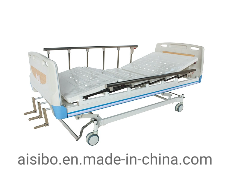 Good Quality Three Function Electrical ICU Hospital Bed Medical Equipment Electric 3 Function Foldable Hospital Bed with Castors Manufacturers