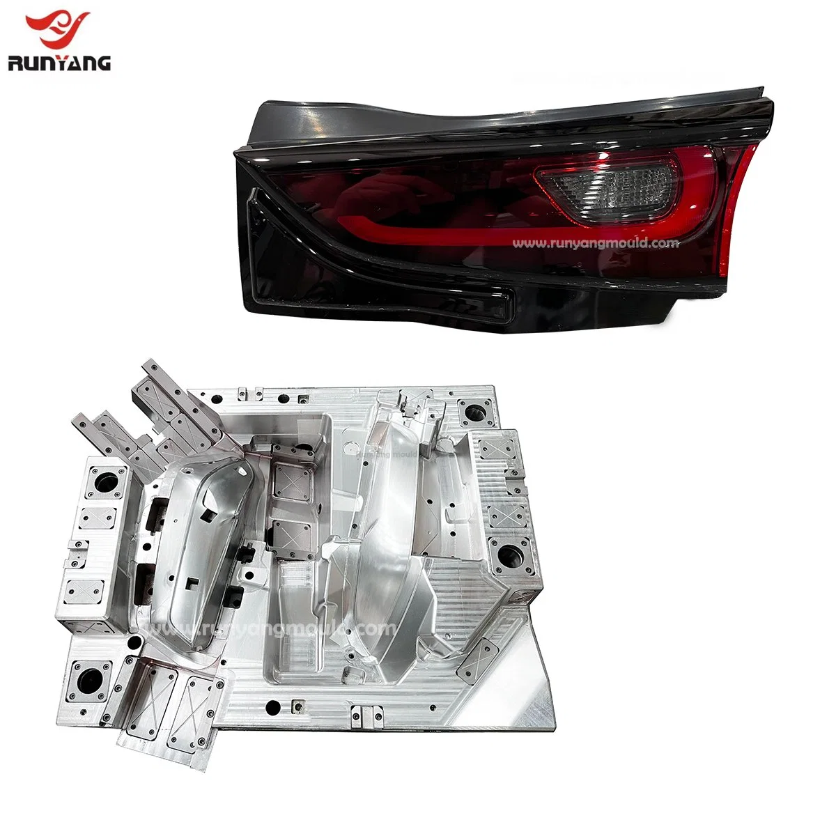 Precision Mould Manufacturer Auto Parts Moulding Light Mold Plastic Injection Lamp Molding