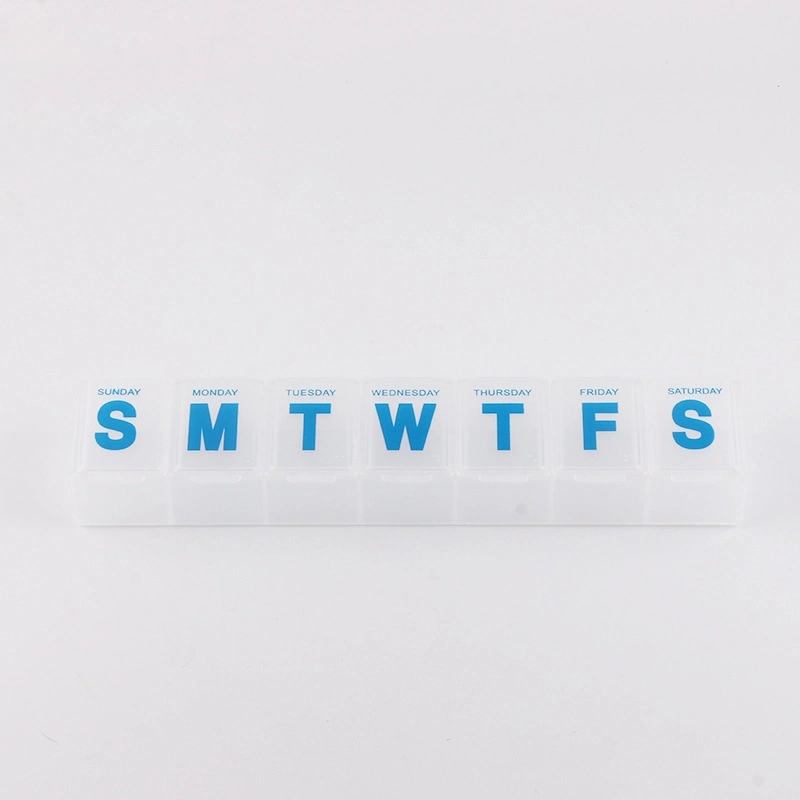 Professional OEM/ODM Factory 7 Days Pill Storage Cases Portable Pills Organizer Transparent Pill Box