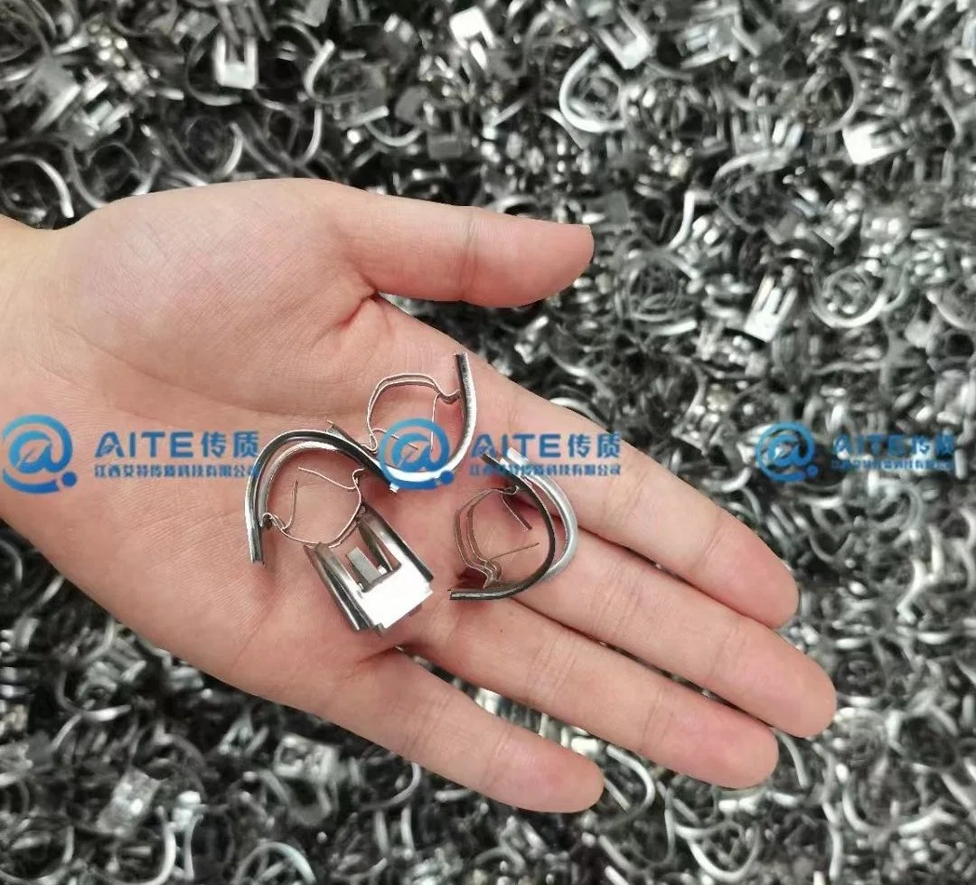 25mm 38mm 50mm 76mm Stainless Steel 304 316 Metal Intalox Saddle Ring Benzene Drying Industry