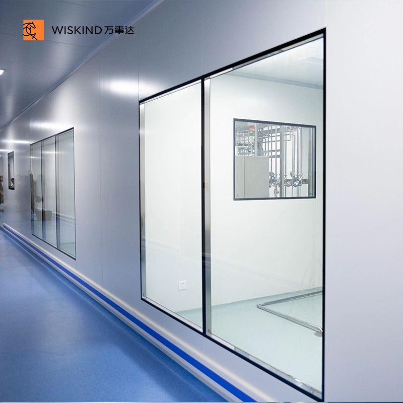 50mm High-Strength Aluminum Alloy Cleanroom Window for Pharmaceutical Laboratory and Food Workshop with ISO9001