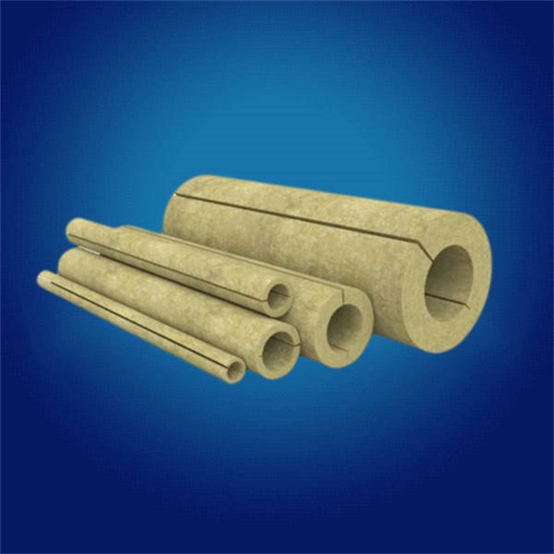 60-150 Kg/M&sup3; Rock Wool Insulation Tube for High Temp Pipeline