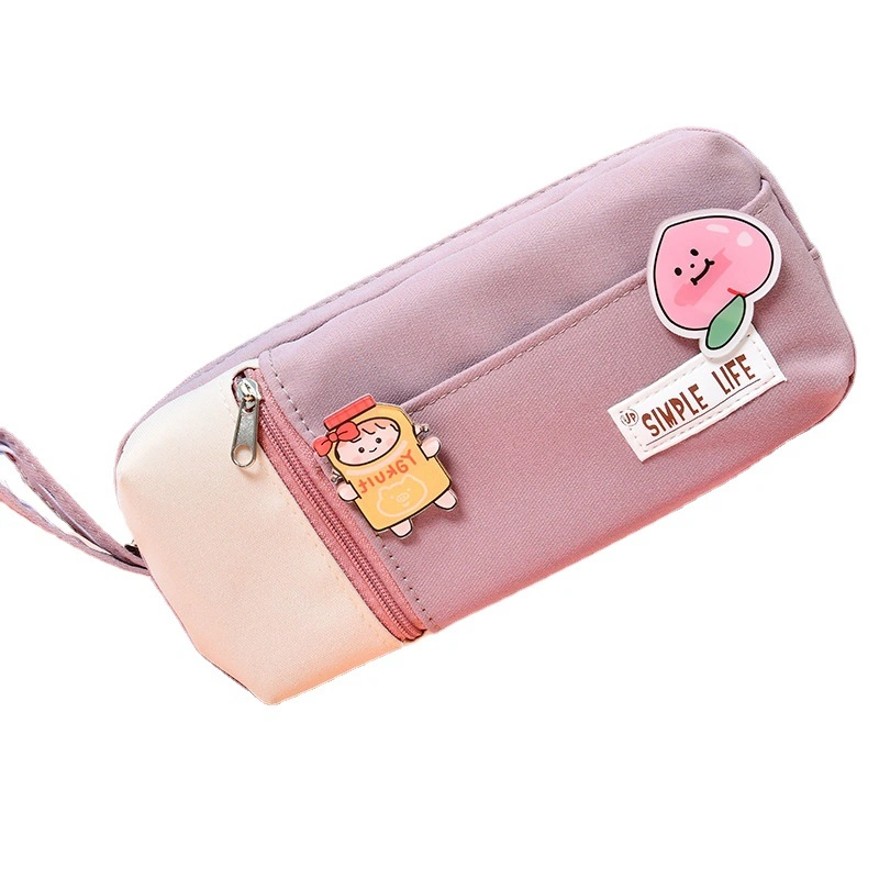 Primary Junior High School Boys Girls Students Kids Children Office Stationery Promotion Gift Cartoon Pencil Pen Box Bag Pouch Cases (CY0057)