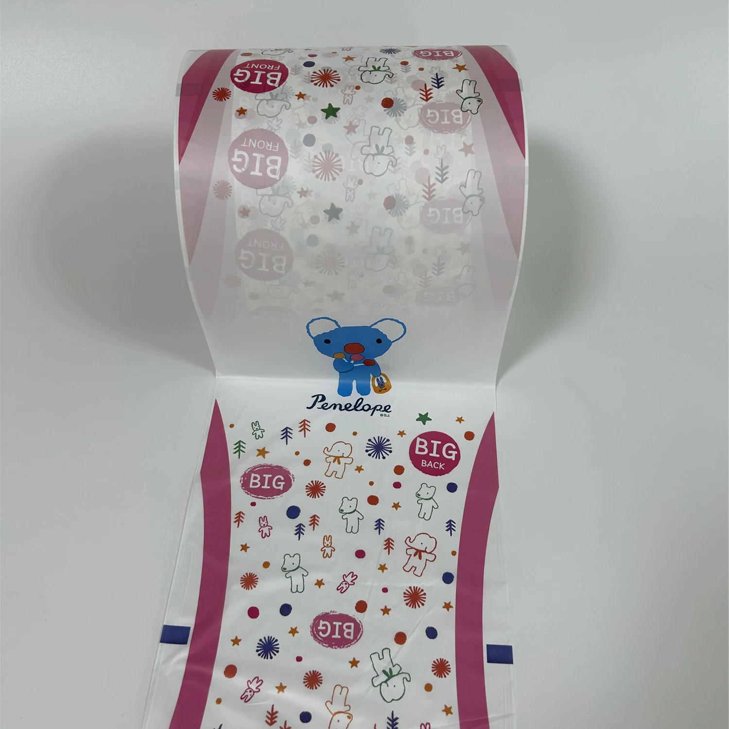 Qualité respirante feuille arrière de matières premières pour l'érythème rendant les serviettes hygiéniques feuille arrière pour bébé Diaper film PE