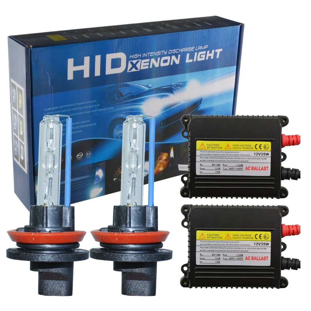CE Wholesale 3000K 4300K 6000K 8000K 10000K 12000K 12V 35W H8 H9 Auto Headlight Bulb H11 HID Xenon Fog Light Bulb Kit Xenon Light