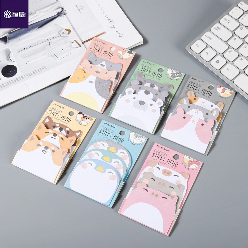 Customizable Hardcover Book Gift Notebook Cartoon Memo Pad Funny Sticky Notes