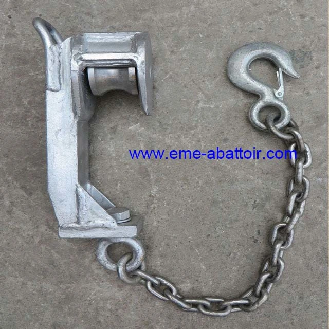 High Strength Cow Bleeding Shackle Cattle Abattoir Equipment for Beef Processing Machine