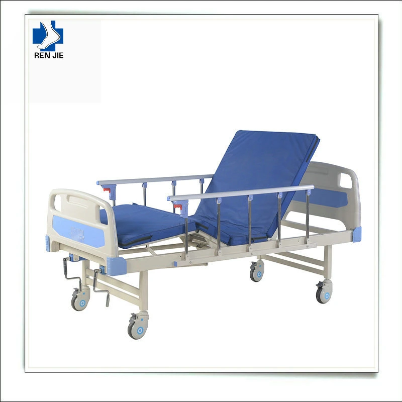 Mobiliario portátil de Clínica plegable Manual ajustable de Enfermería médica de Metal paciente Cama de hospital