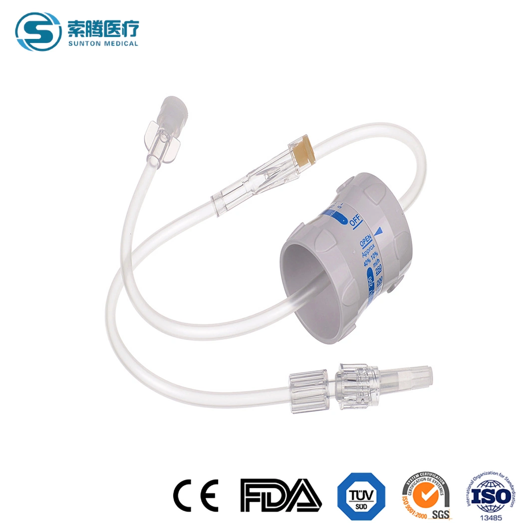 Sunton China Medical Supply Factory Disposable High Pressure Extension Tube Catheter Extension Tube with Precise Flow Regulator