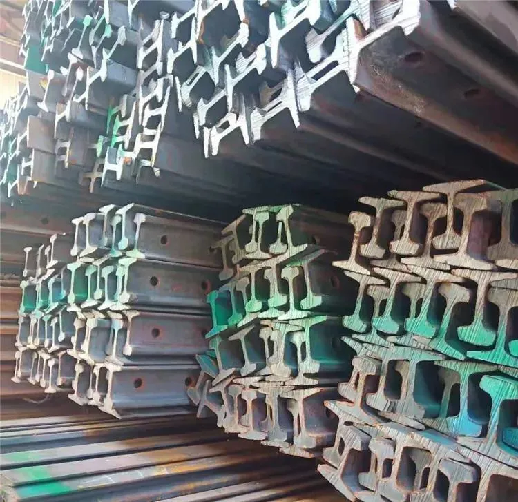 Cheap Heavy Rail 38kg/M 43kg/M 50kg/M 60kg/M Crane Rail Steel Railway Track