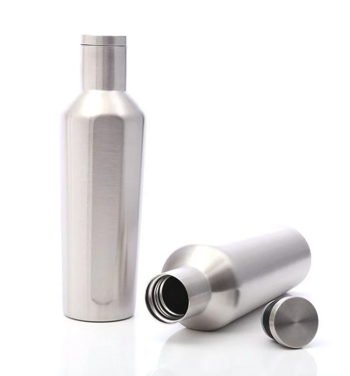 Eco-Friendly Stainless Steel Wine Bottle Vacuum Tumbler Cup Set with Customized Gift Box Wine Bottle