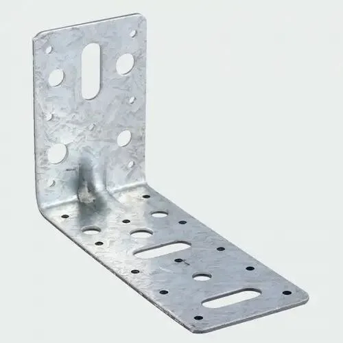 Metal Galvanised Angle Brackets Heavy Duty Steel L Shape Single-Side Bracket, Triangle Bracket,