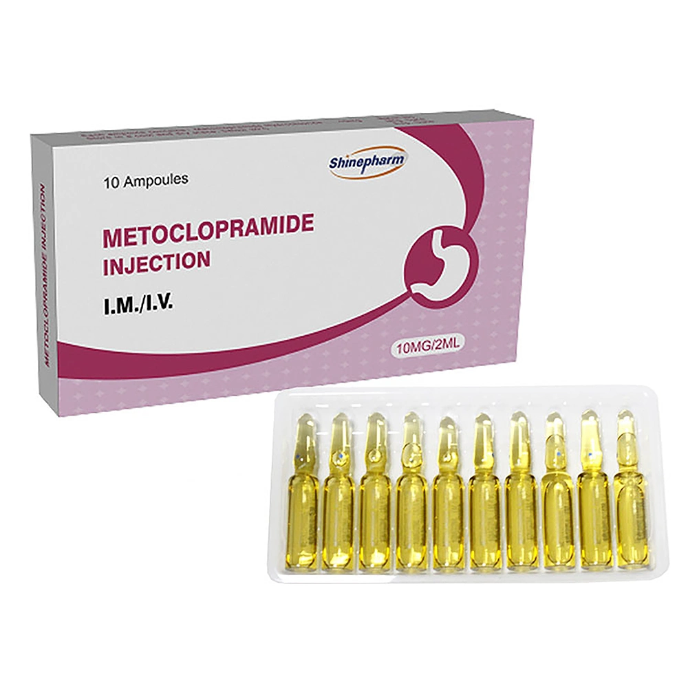 Gastrointestinal Drug Metoclopramide Injection 10mg 2ml with Support OEM/ODM Shinepharm