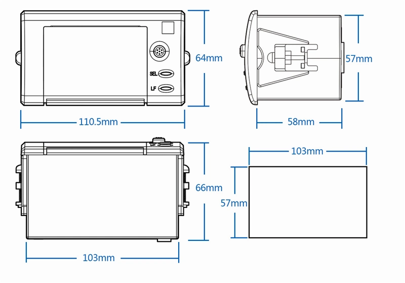 Impresora de Panel de la Impresora Térmica de Mini Wh-A7