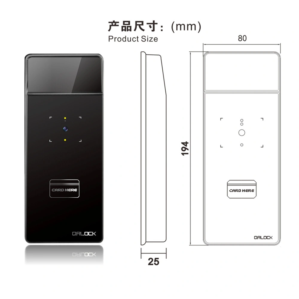 Qr Code Unlocking Access Door Control for Glass Door