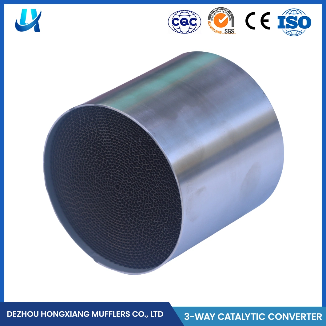 Hongxiang Additional Pipe Catelyst China Auto Exhaust System Universal Three-Way Catalytic Converter Custom Metallic Honeycomb Substrate Metal Catalyst Carrier