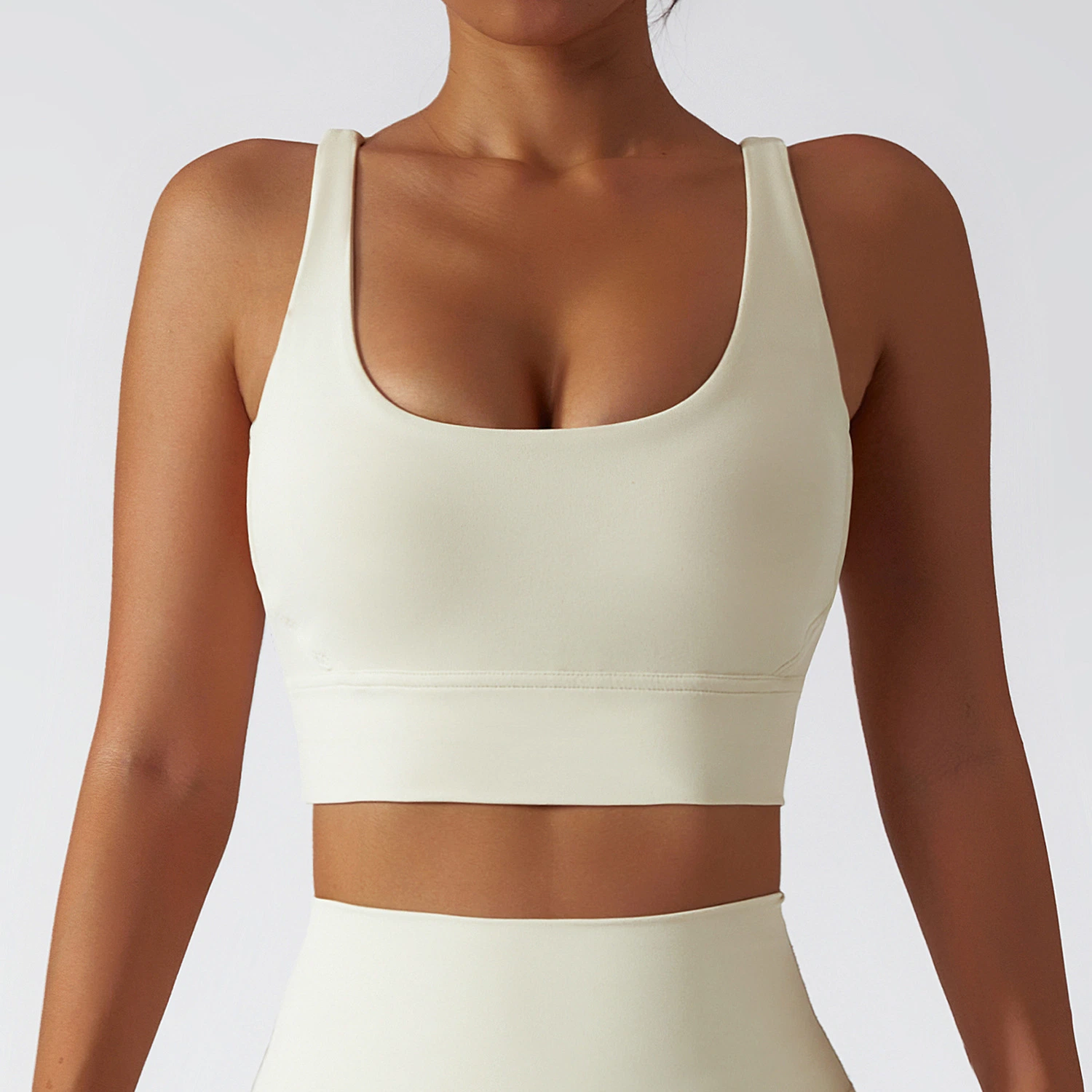 Nuevo estilo sin costuras ropa de gimnasio para señoras Sujetador deportivo Elastic Fitness Yoga Deportes Bras Crop