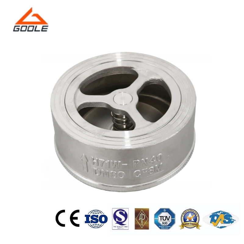 API 594 Stainless Steel Wafer Type Single Plate Swing Check Valve