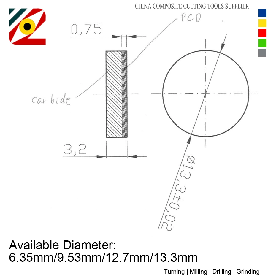 De cara completa EDGEV PCD Diamond Insertar RNGN0603 RNGN0903 RNGN0904 RNGN1203 RNGN1204 RNGN RNMN Ronda 1/2 1/4 3/8 de pulgada de corte Herramientas de giro