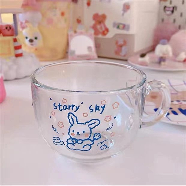 Christmas 150ml 450ml 15oz Transparent Glass Coffee Milk Tea Coffee Drinking Glass Cup