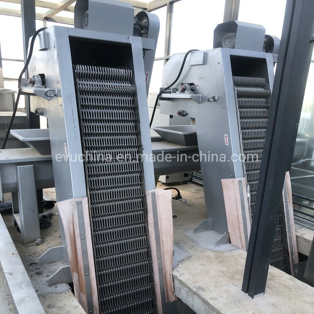 Sistema de tratamiento de aguas residuales rotativa automática de barras gruesas de acero inoxidable equipos de pantalla