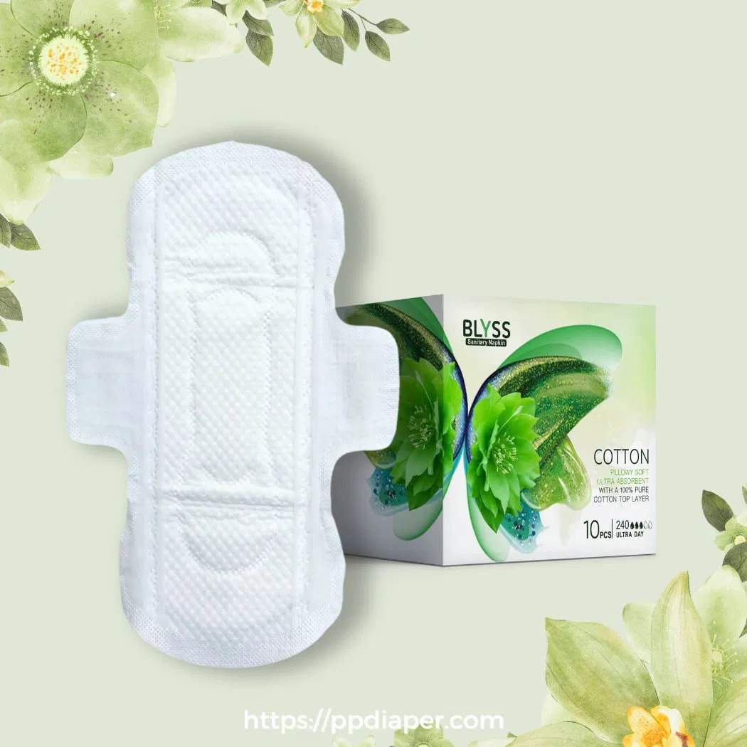 for Women with Negative Lonpopular Natural Color Raw Pulp Sanitary Pads