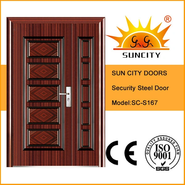 China Supplier Single Double New Turkish Design Turkey Entrance Exterior Iron Metal Security Steel Door