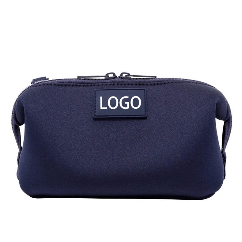 Lápis de neopreno com logótipo personalizado Viagem saco de maquilhagem Zipper Bolsa para maquilhagem à prova de água