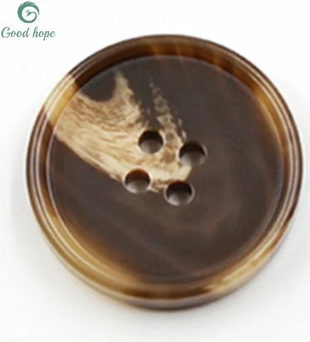 Brown Matte Button Free Sample Thousands of Style Stock Custom 4 Holes Sewing ABS Resin Button for Clothing