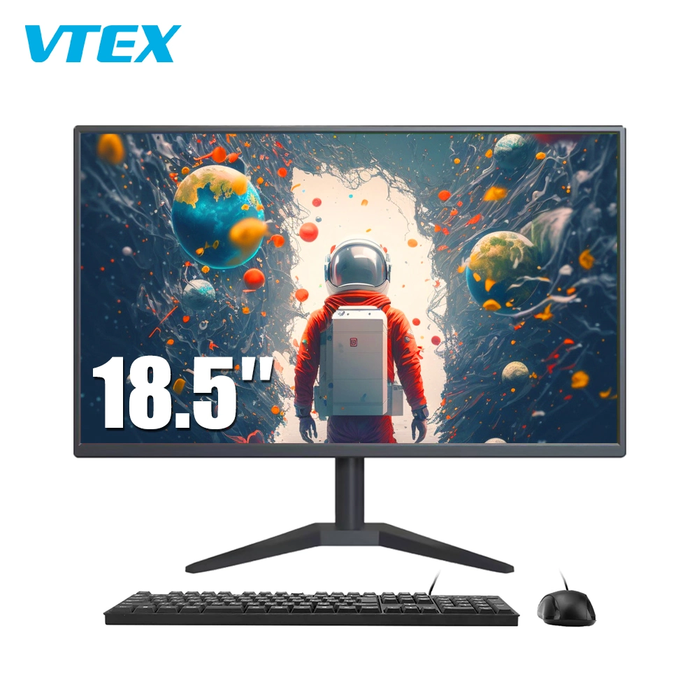 Venda a quente OEM de 18,5" HD com Novo Design no monitor do computador PC exibe Monitor LCD de tela plana para o computador Desktop