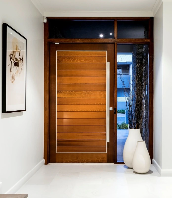 Entrance Door Modern Design Solid Wood Front Doors