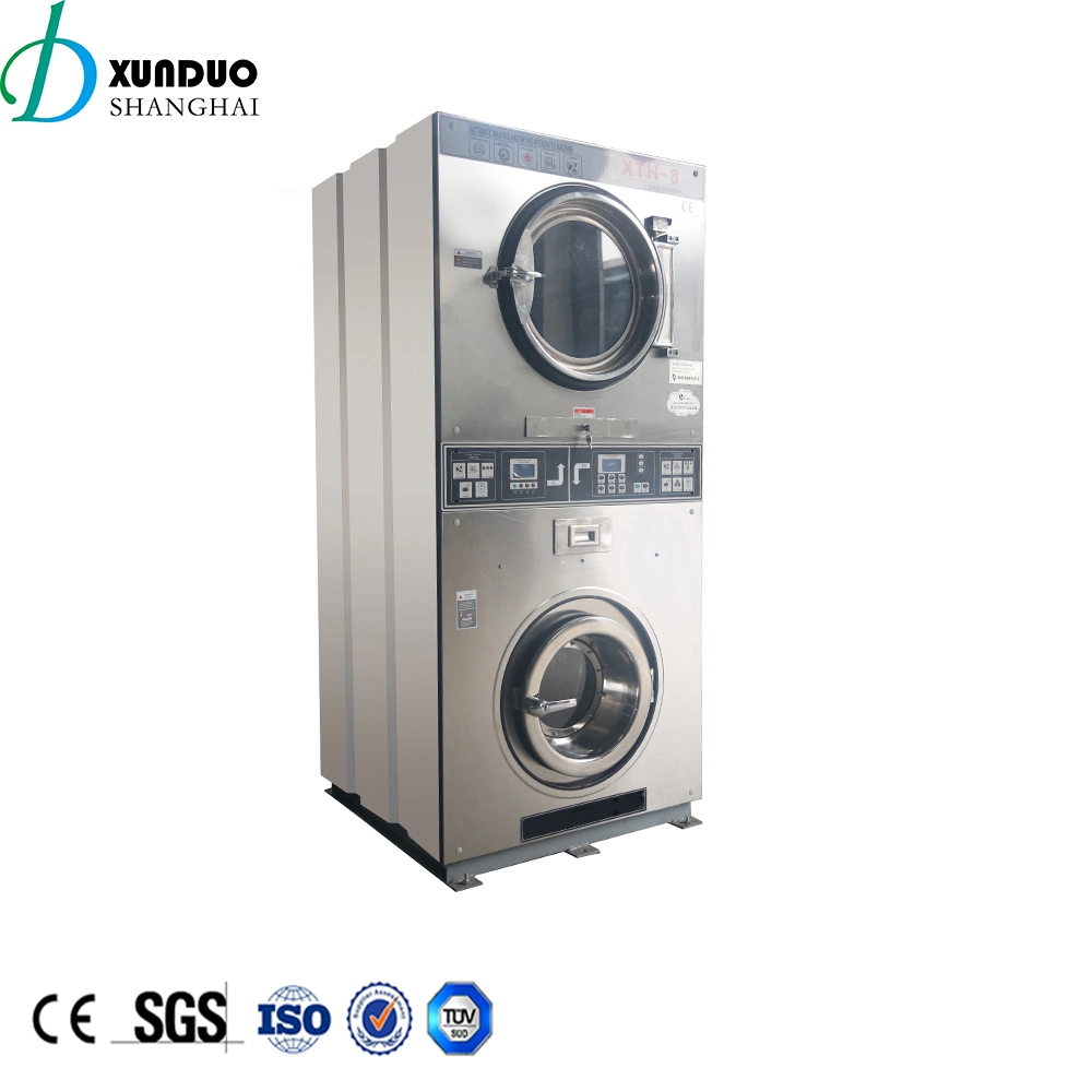 Máquina de lavar comercial - Máquina de lavar e secar operada por moedas, máquina de venda de lavanderia, máquina de lavar industrial, equipamento de lavanderia.