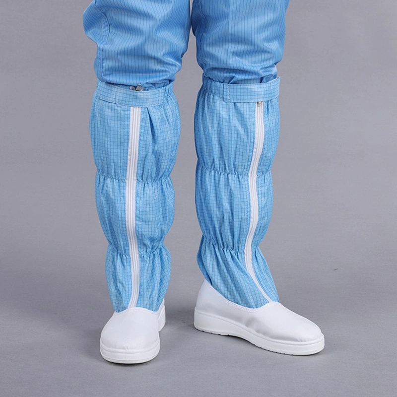 Customized Blue Anti-Static High Collar Sleeve Boots by The Manufacturer