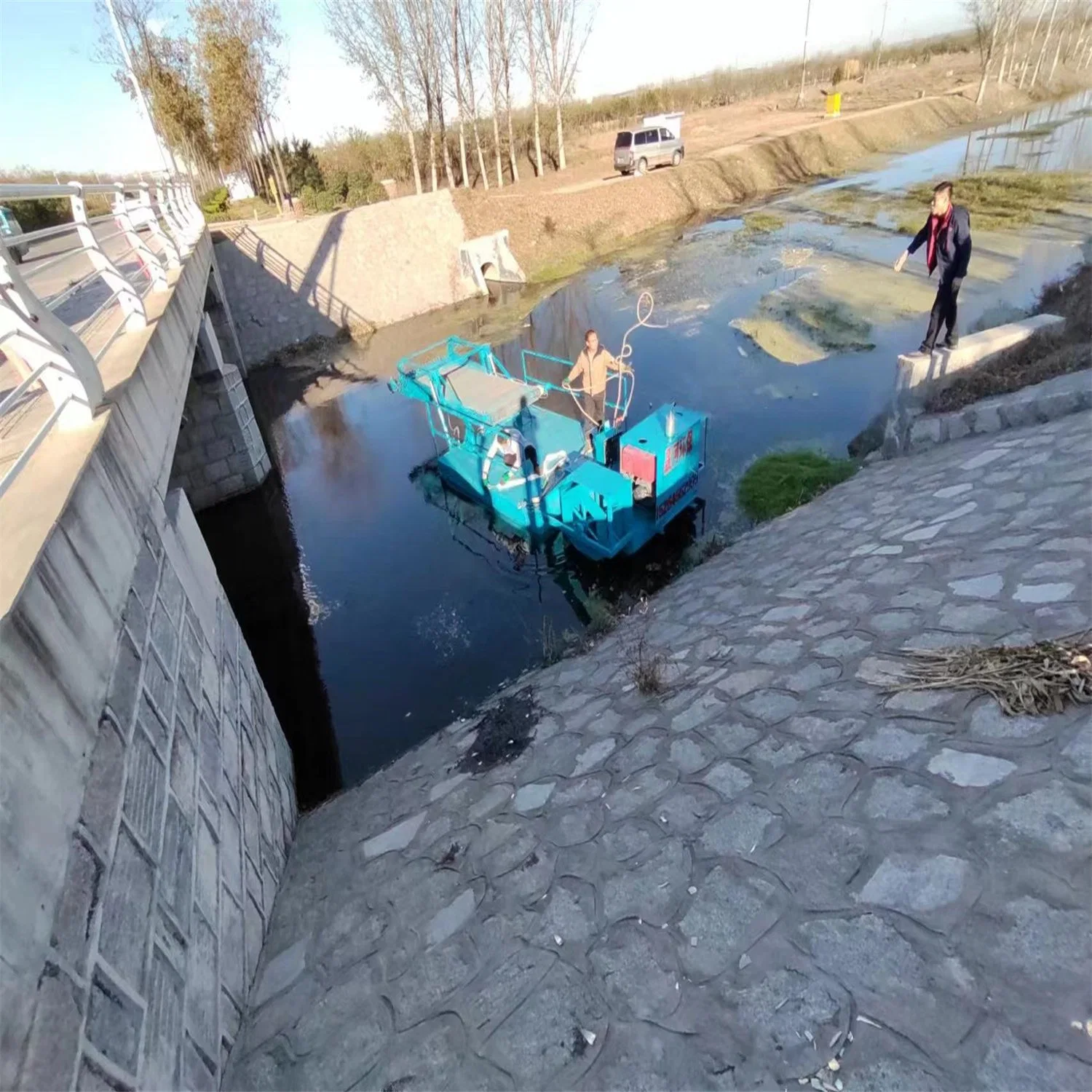 Wassergras/Müllsammelbarge Mit Harvester-Blades Für Wasserpflanzen