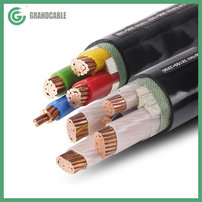 5X6mm2 XLPE insulated power cable PVC sheathed LV Underground Cable