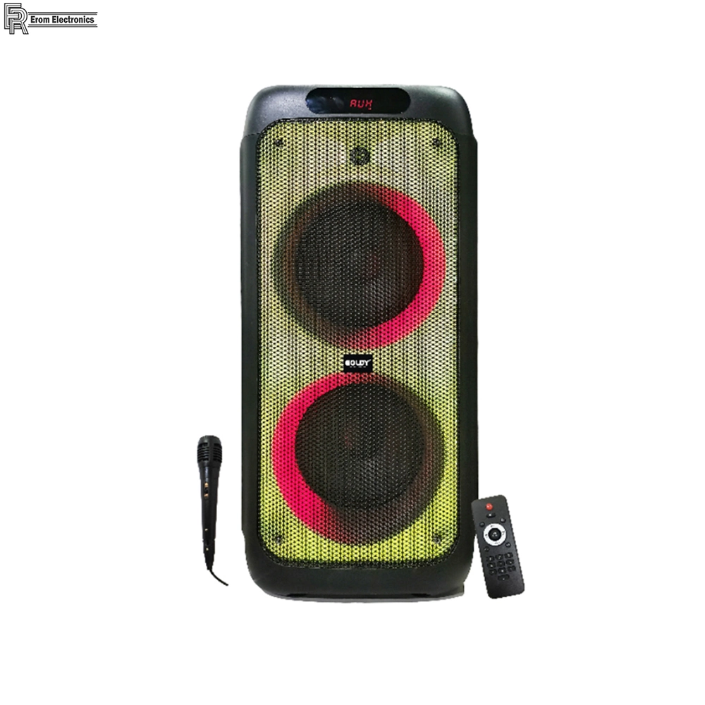 Factory OEM Portable Speakers Double 60W 8 Inch Outdoor Karaoke Trolley Party Speaker