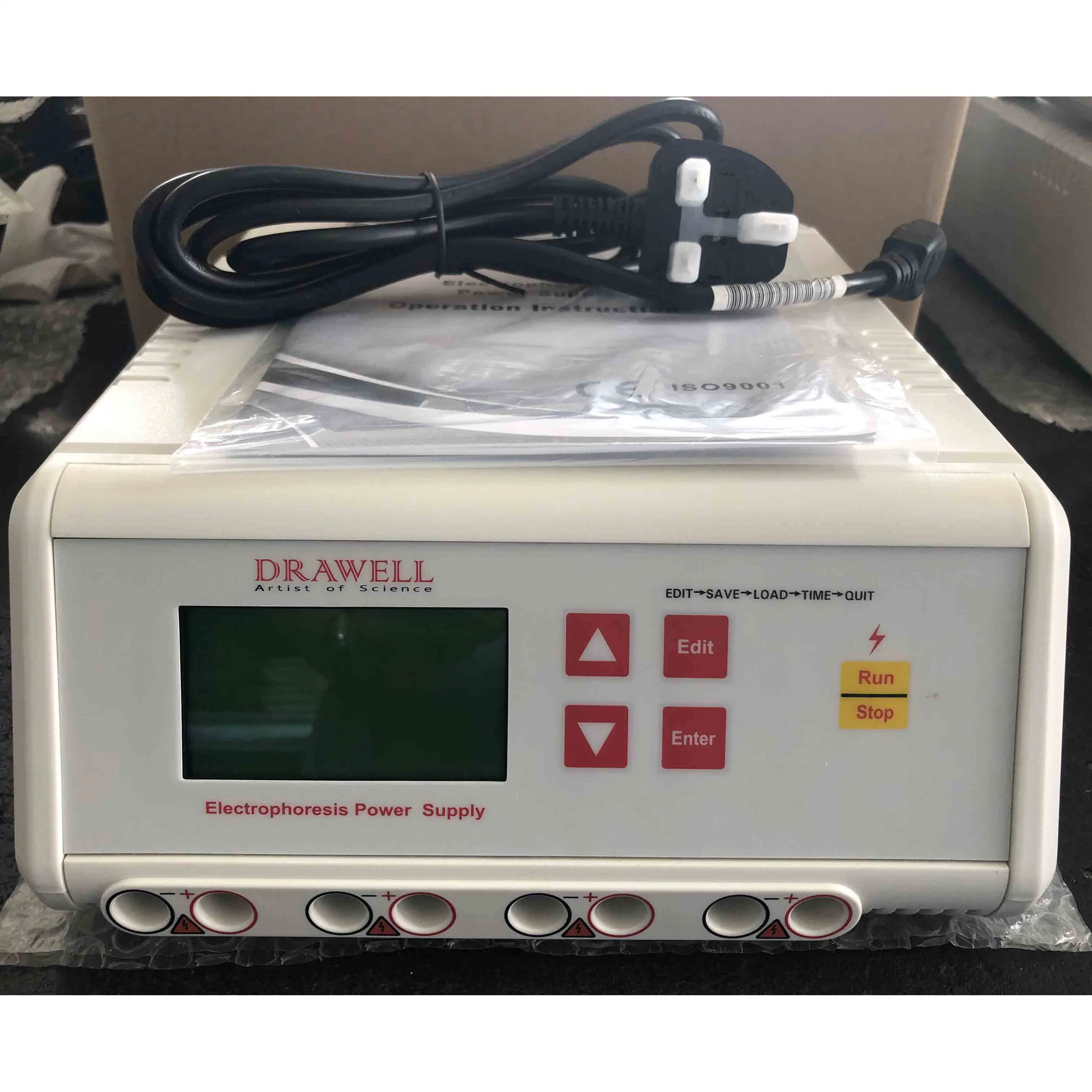 DW-600e pantalla LCD electroforesis Fuente de alimentación Precio Control inteligente automático Fuente de alimentación para equipos de electroforesis en gel