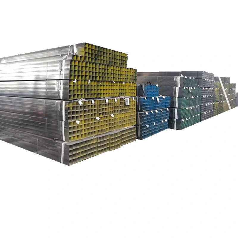 80X40 Pre Galvanized Square Gi Steel Tube for Agricultural Greenhouse Building