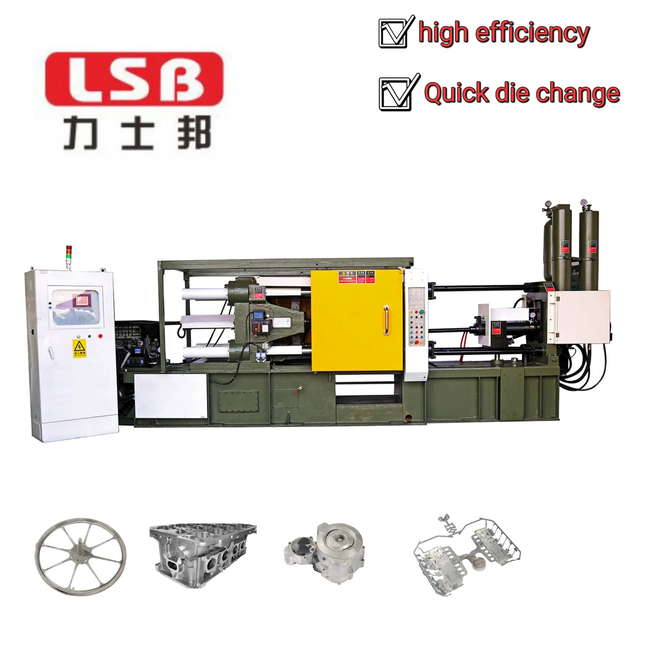 LSB-400t Câmara fria padrão alumínio liga fundição Máquina