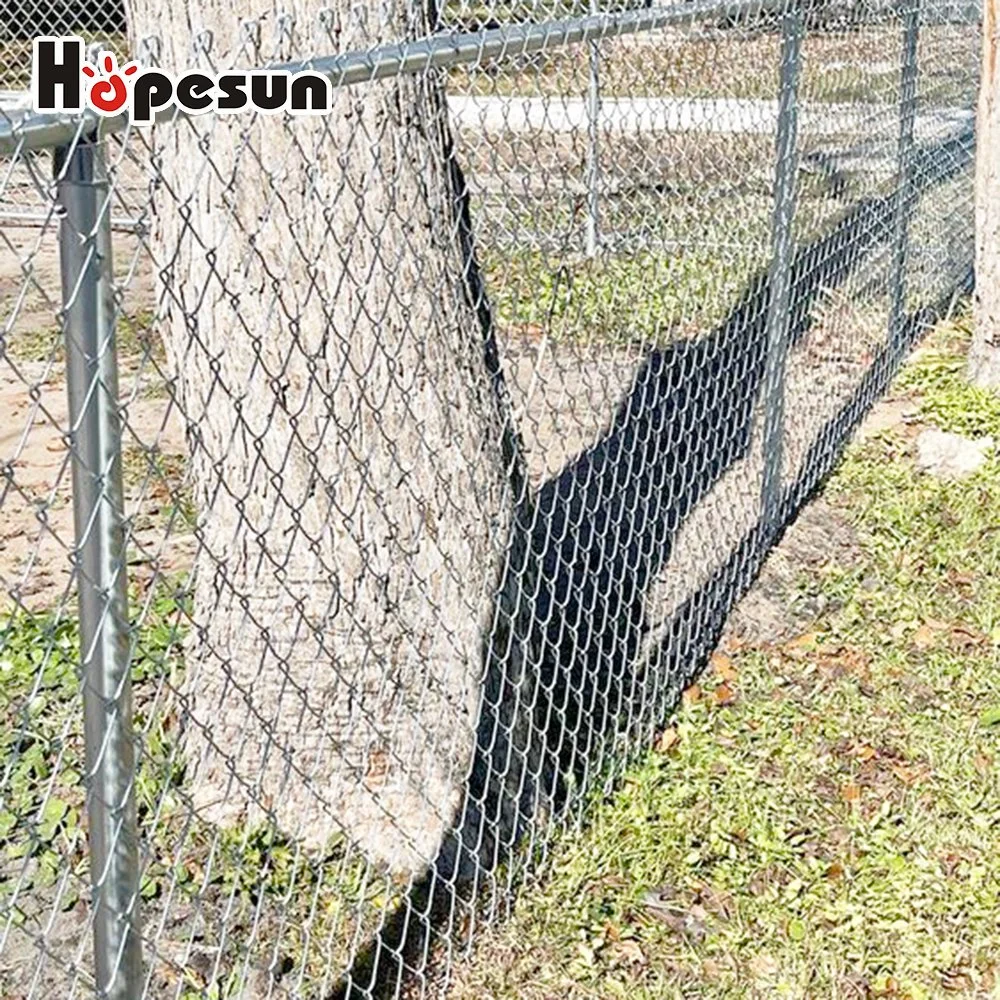 Commercial Properties Durability PVC Coated Chain Link Fence for Sale