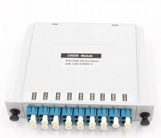 1X8 CWDM de fibra óptica para la transmisión de FTTH