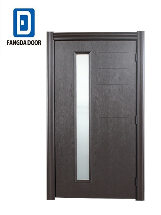 Fangda Iron out Steel Interior Entry Front Houses Door with Glass